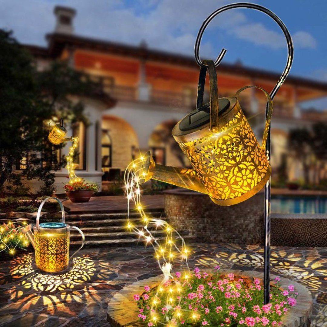 Solar Garden Lamp – Star-Shaped, Warm White, Auto On/Off