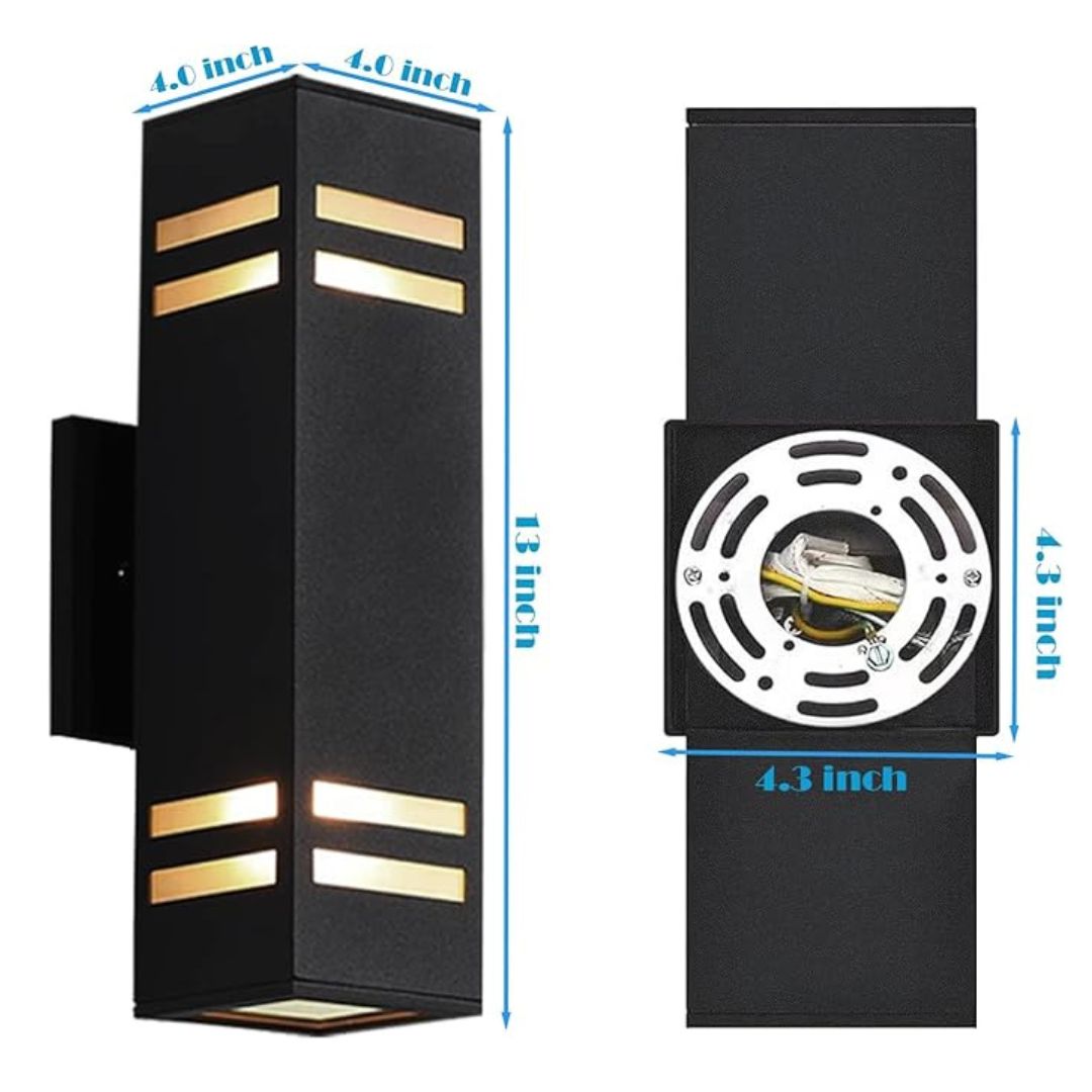 Outdoor Wall Sconce Light IP65 Bronze Aluminum Modern
