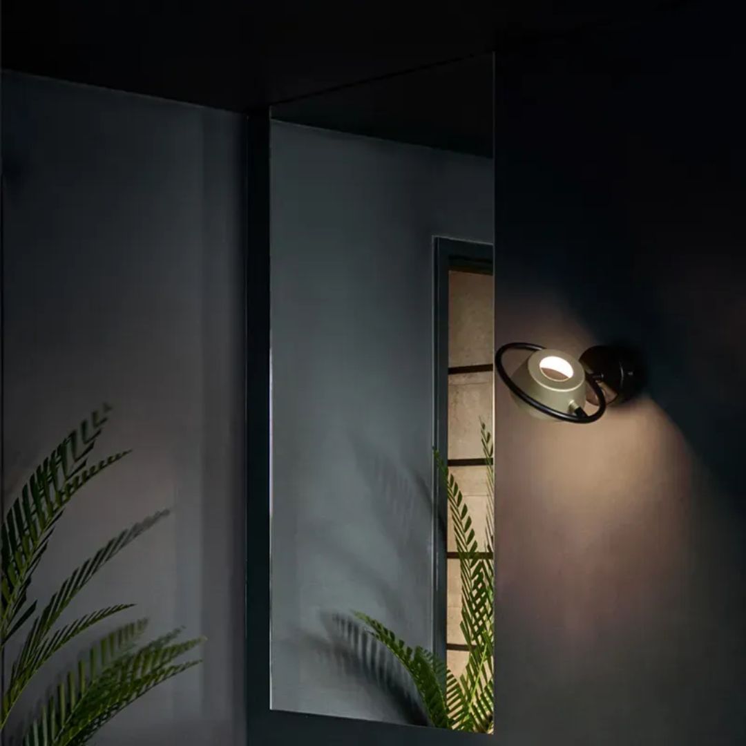 Wall Light with Adjustable Shade in Champagne Finish 3000K LED