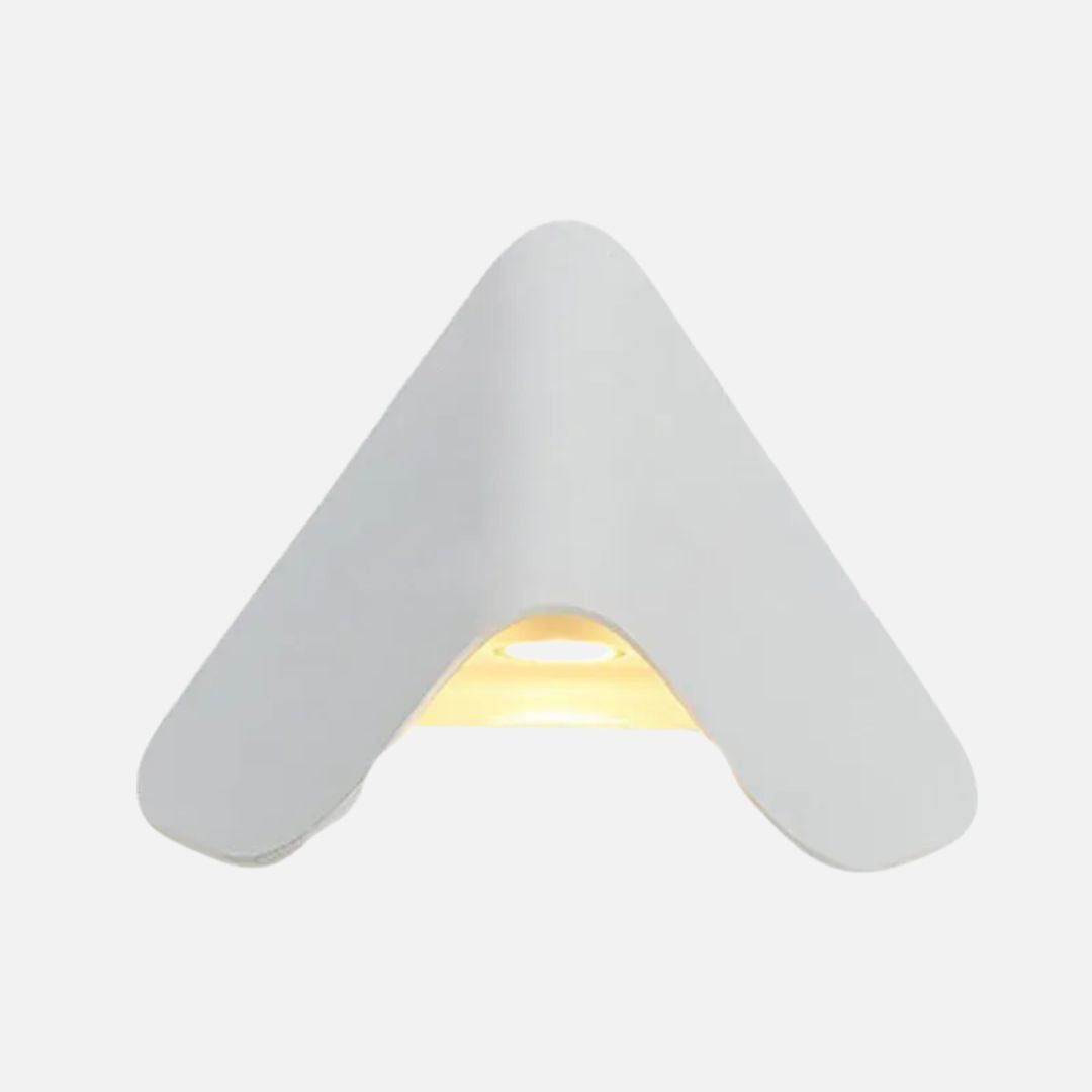 Outdoor Wall Light Black V Shape Aluminium 3000K LED IP54