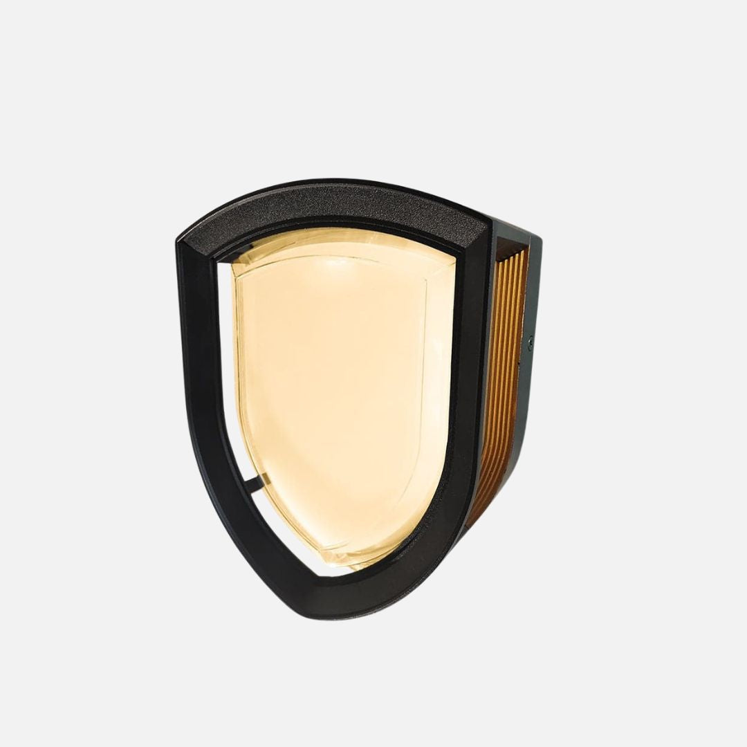 Outdoor Wall Light Sconce with Warm White LED - Metal and Acrylic Design