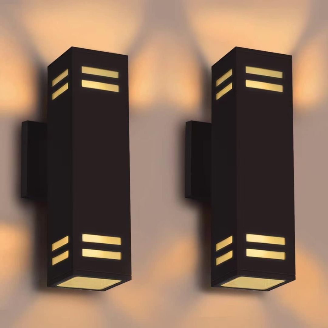 Outdoor Wall Sconce Light IP65 Bronze Aluminum Modern