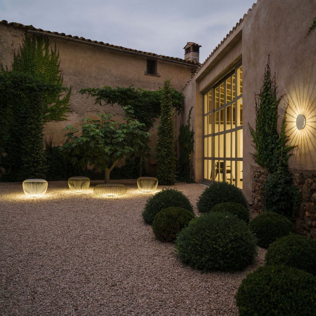 Outdoor LED Floor Lamp Stainless Steel Sand Ash IP65