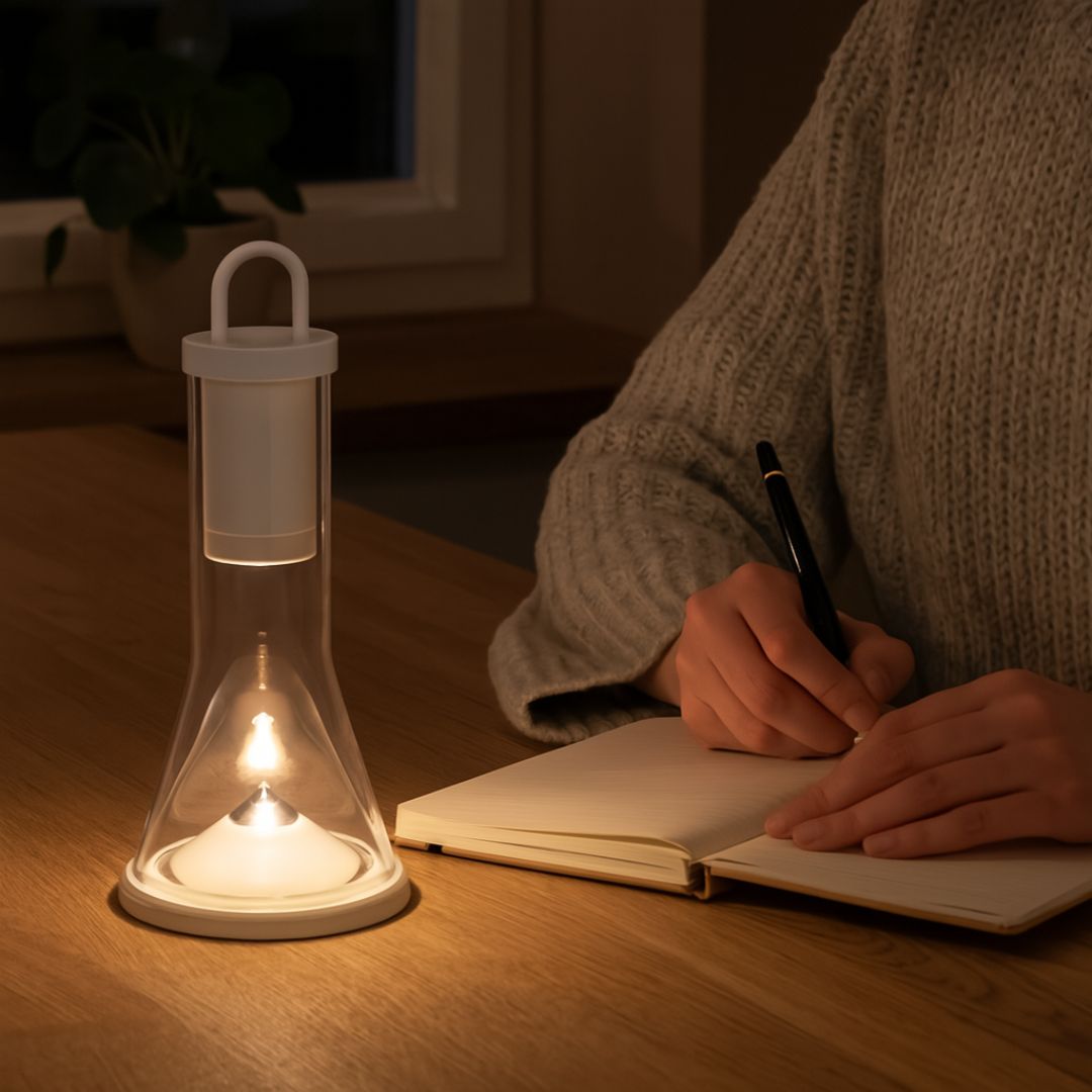 Rechargeable Cordless Table Lamp with Minimalist Design – Perfect for Living Room and Outdoor Use
