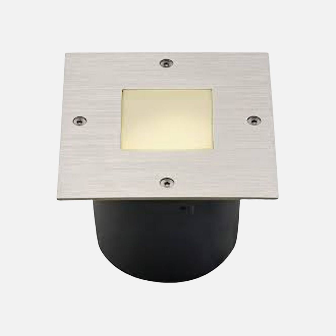 Indoor Outdoor Ground Light Square GX53 Stainless Steel 9W IP67