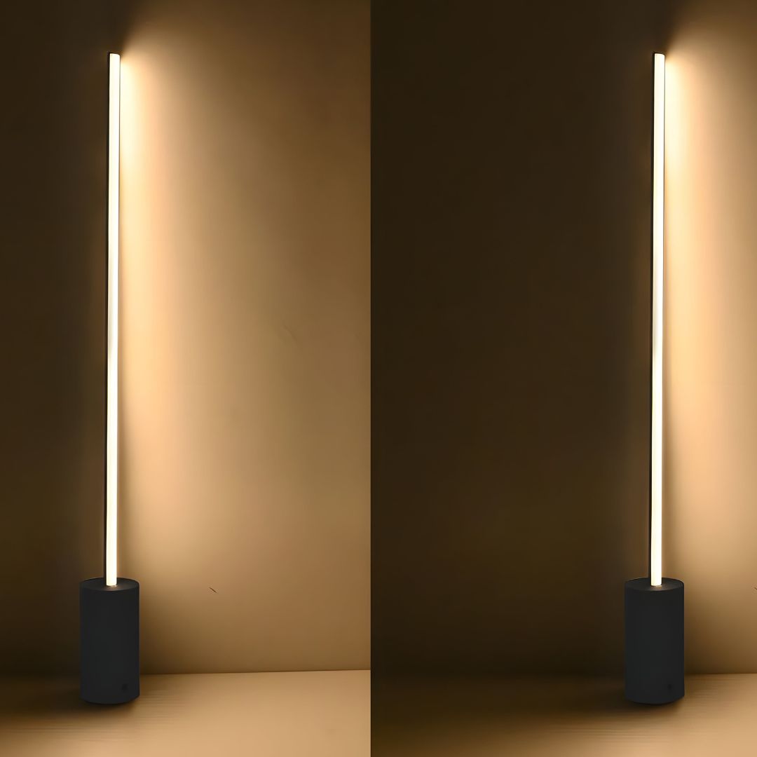 Contemporary Matte Black Outdoor Light Fixture with Adjustable Wattage