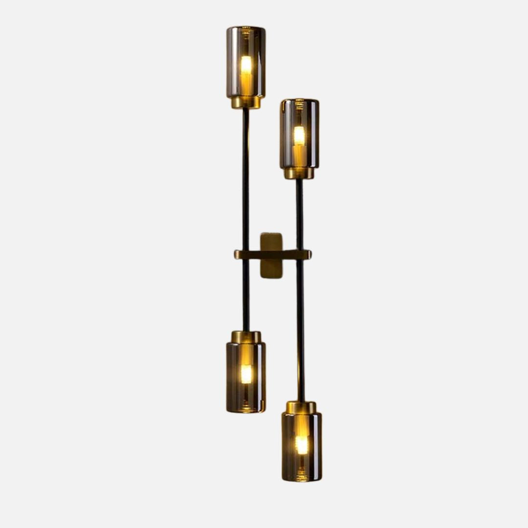 Metal Wall Lamp Sconce with 4 G9 Lights - 31.5in Modern Wall Sconce