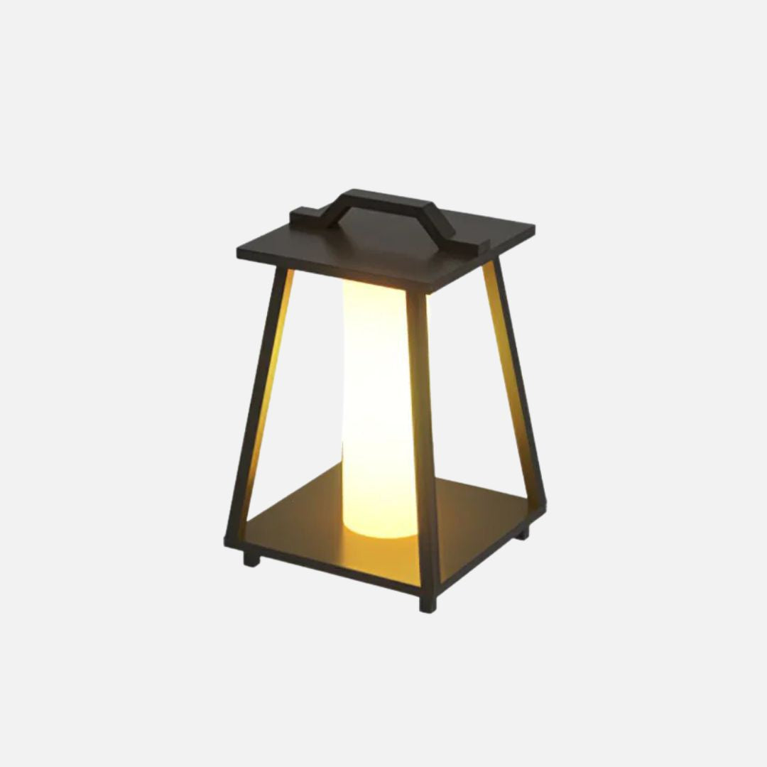 Outdoor LED Lantern Light Stainless Steel Solar Floor Lamp
