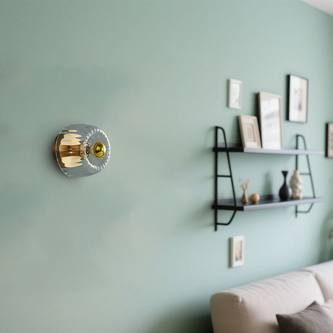 Chic Nordic Wall Light - Glass & Iron Sconce for Modern Interiors