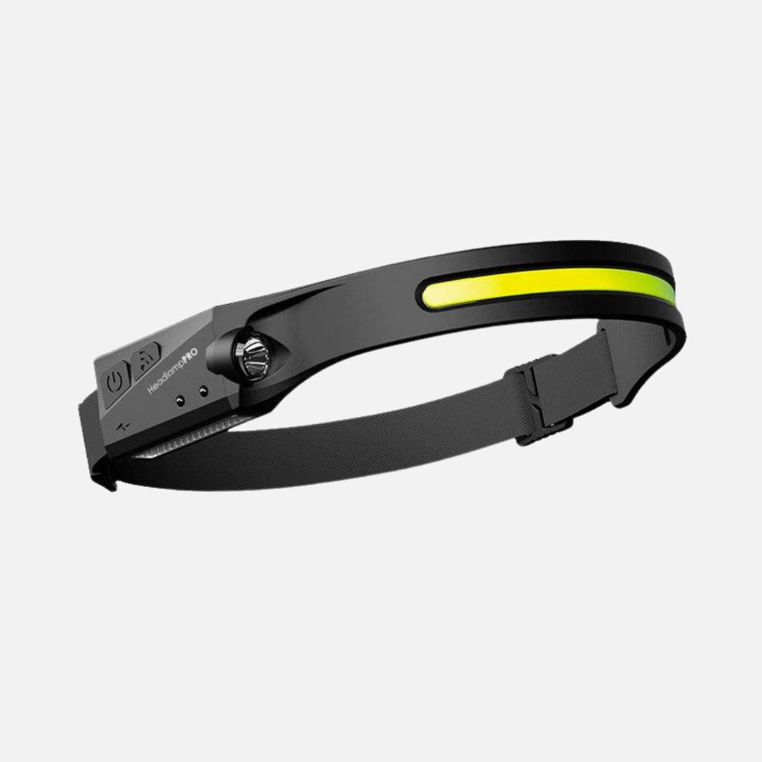 Rechargeable LED Headlamp with 230° Wide-Angle Vision, Motion Sensor & Waterproof Design - Best Headlamp for Outdoor Adventures