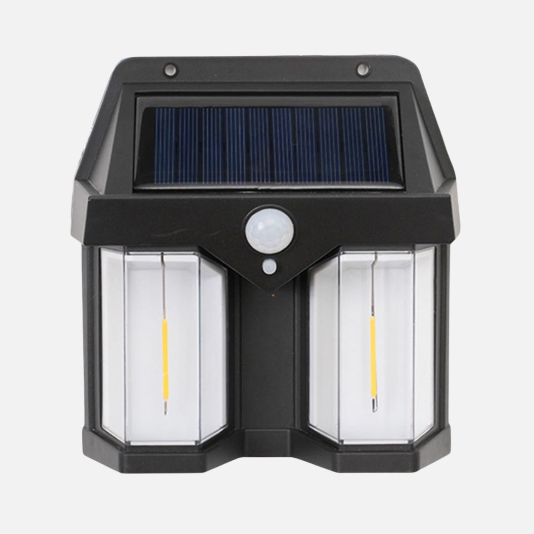 Solar Wall Light Outdoor with Motion Sensor and 3 Lighting Modes