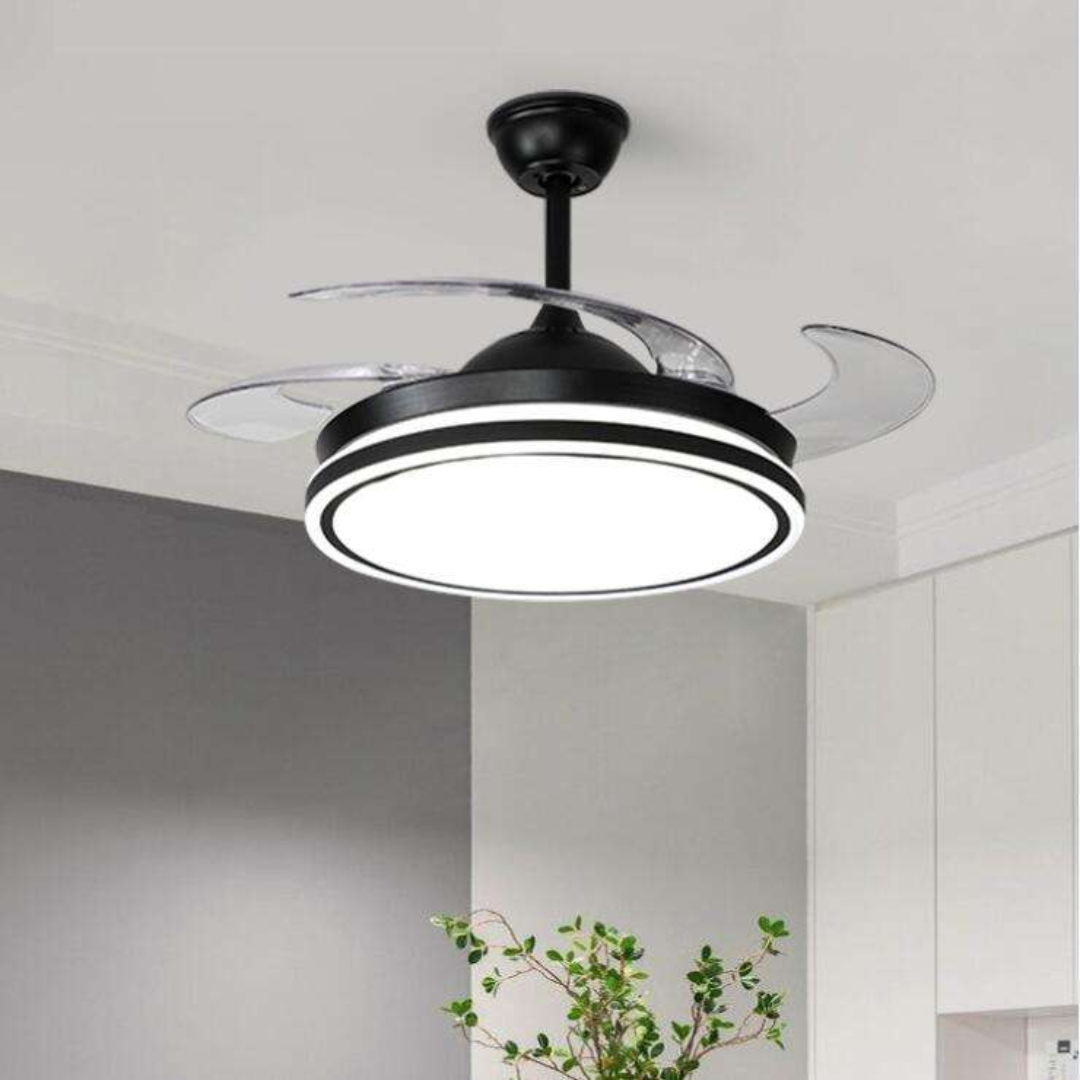 Modern Ceiling Fan with LED Light and Remote Control – 42 Inch Design