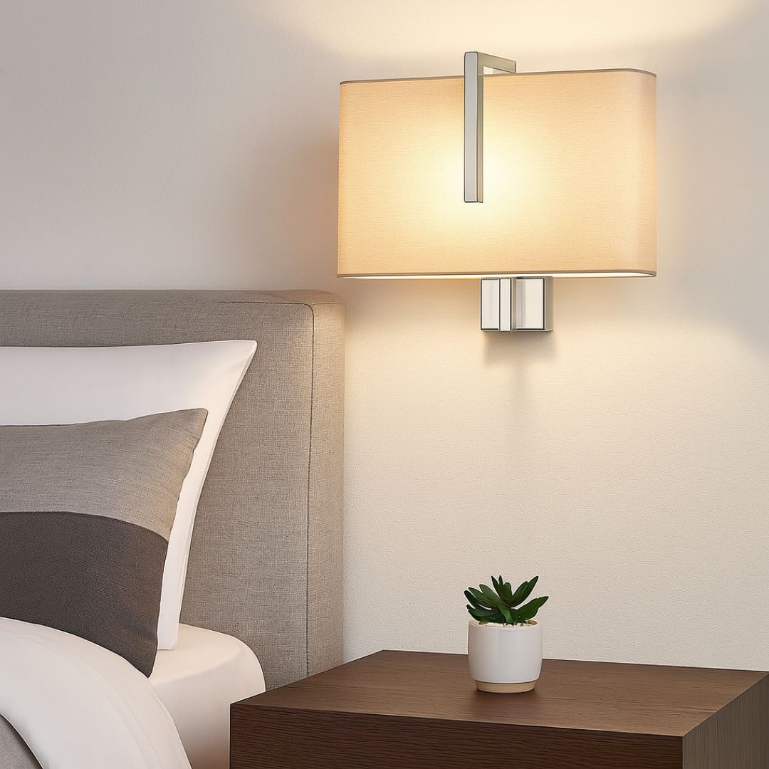 Elegant Wall Sconces for Ambient Lighting – Modern Metal and Glass Design