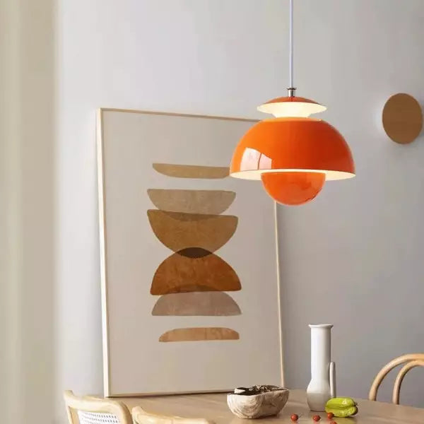 Nordic Flower Bud Hanging Lamp - Stylish LED Pendant Light for Kitchen Island in Multiple Colors