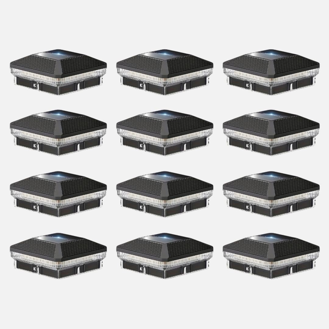 Solar Post Lights with 40 LEDs – Waterproof Outdoor Lighting for 4x4 Posts