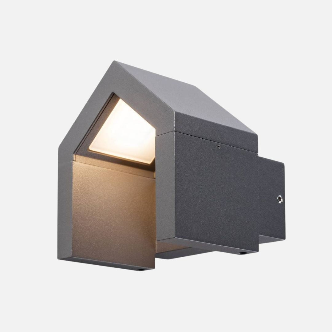 Outdoor Wall Light 8W 3000K IP54 Aluminium Anthracite 240V LED