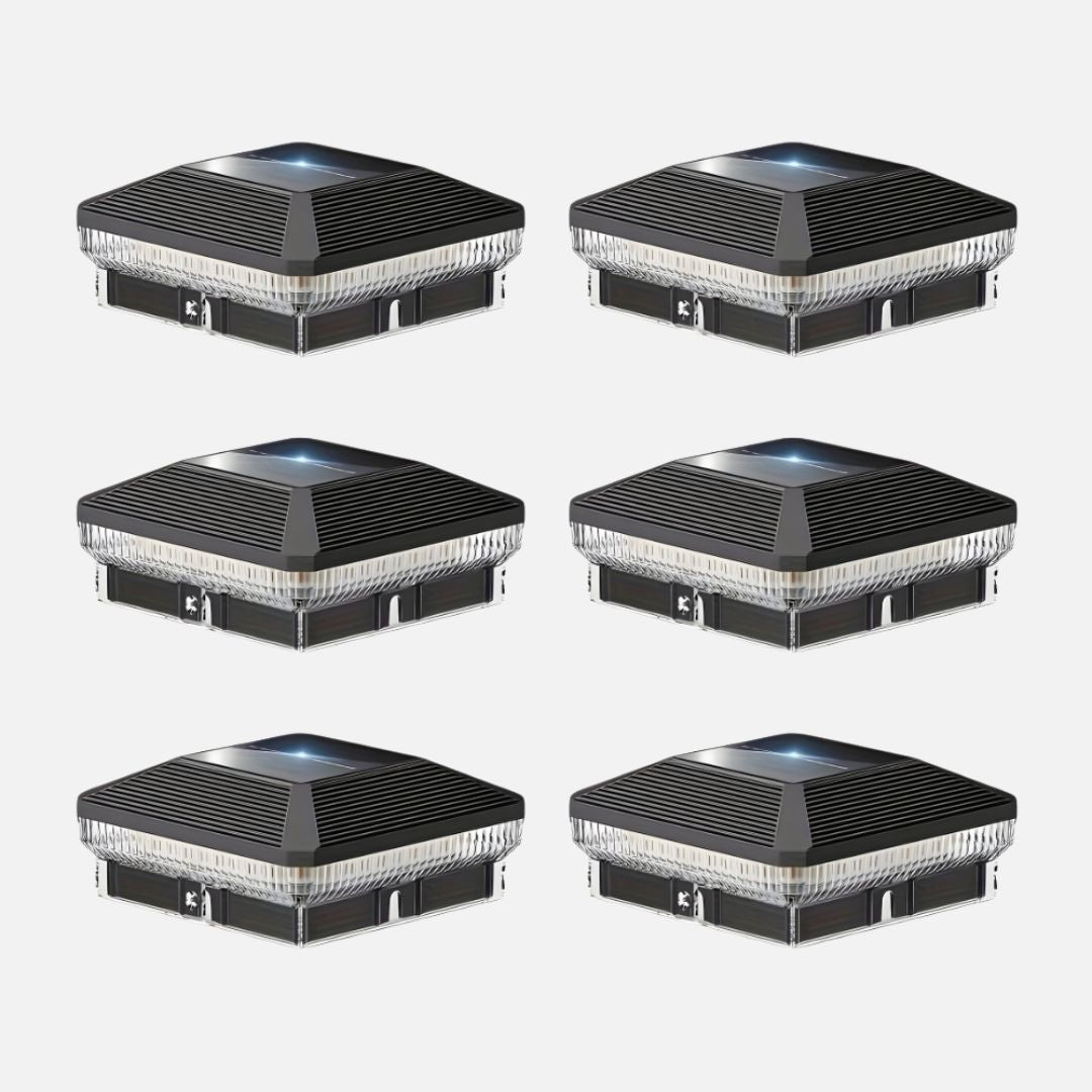 Solar Post Lights with 40 LEDs – Waterproof Outdoor Lighting for 4x4 Posts