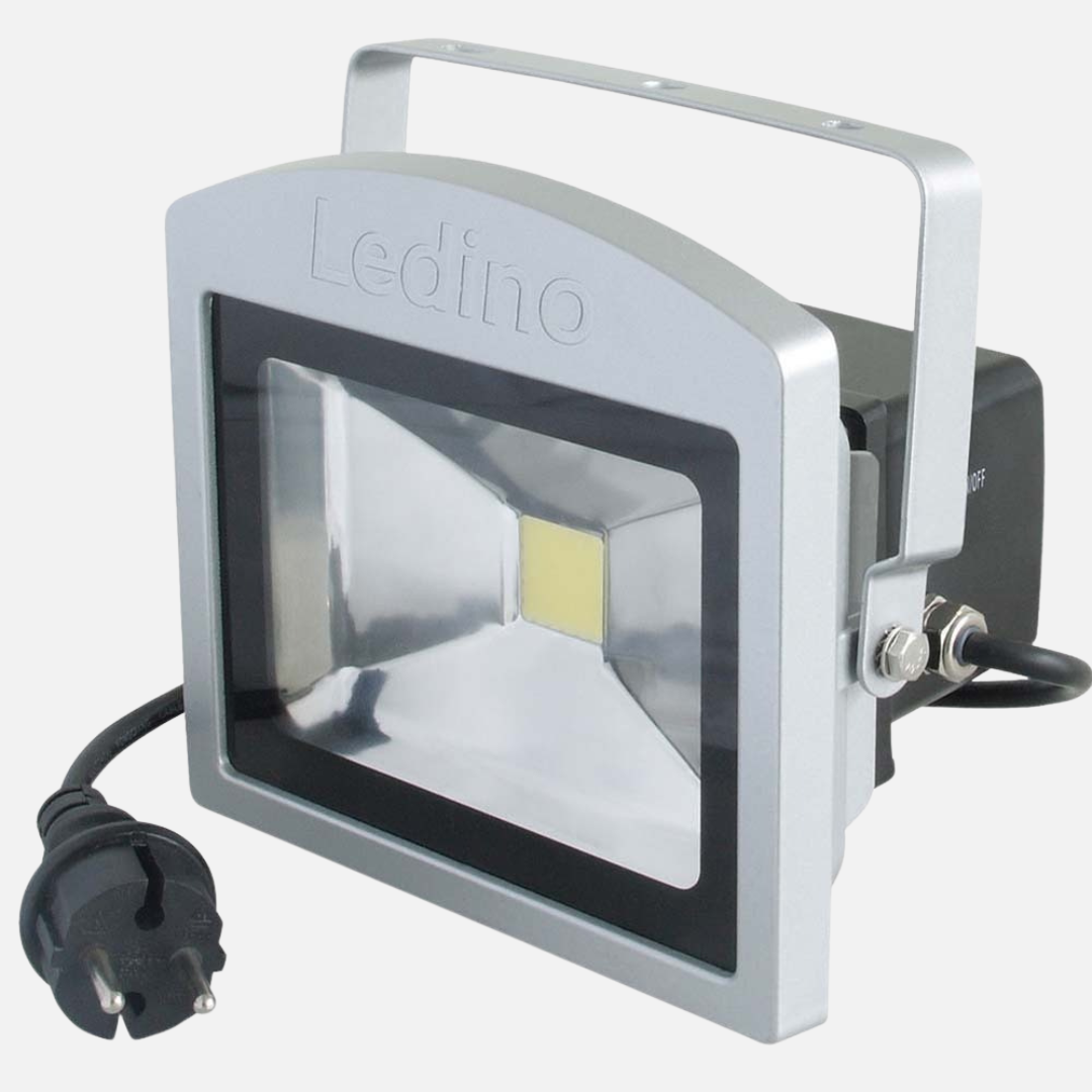 LED Anti-Panic Spotlight 10W IP65 Silver Aluminium 800lm 6500K