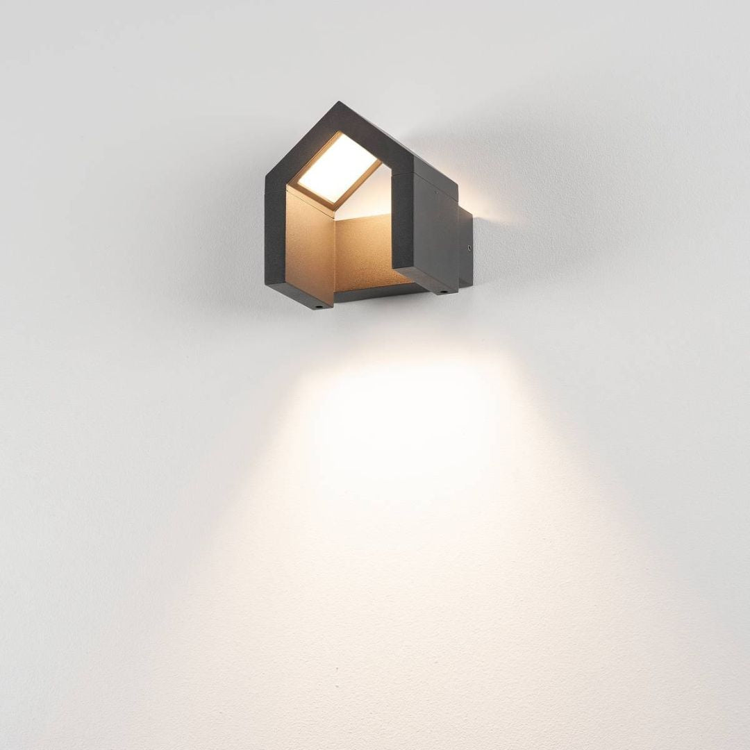 Outdoor Wall Light 8W 3000K IP54 Aluminium Anthracite 240V LED
