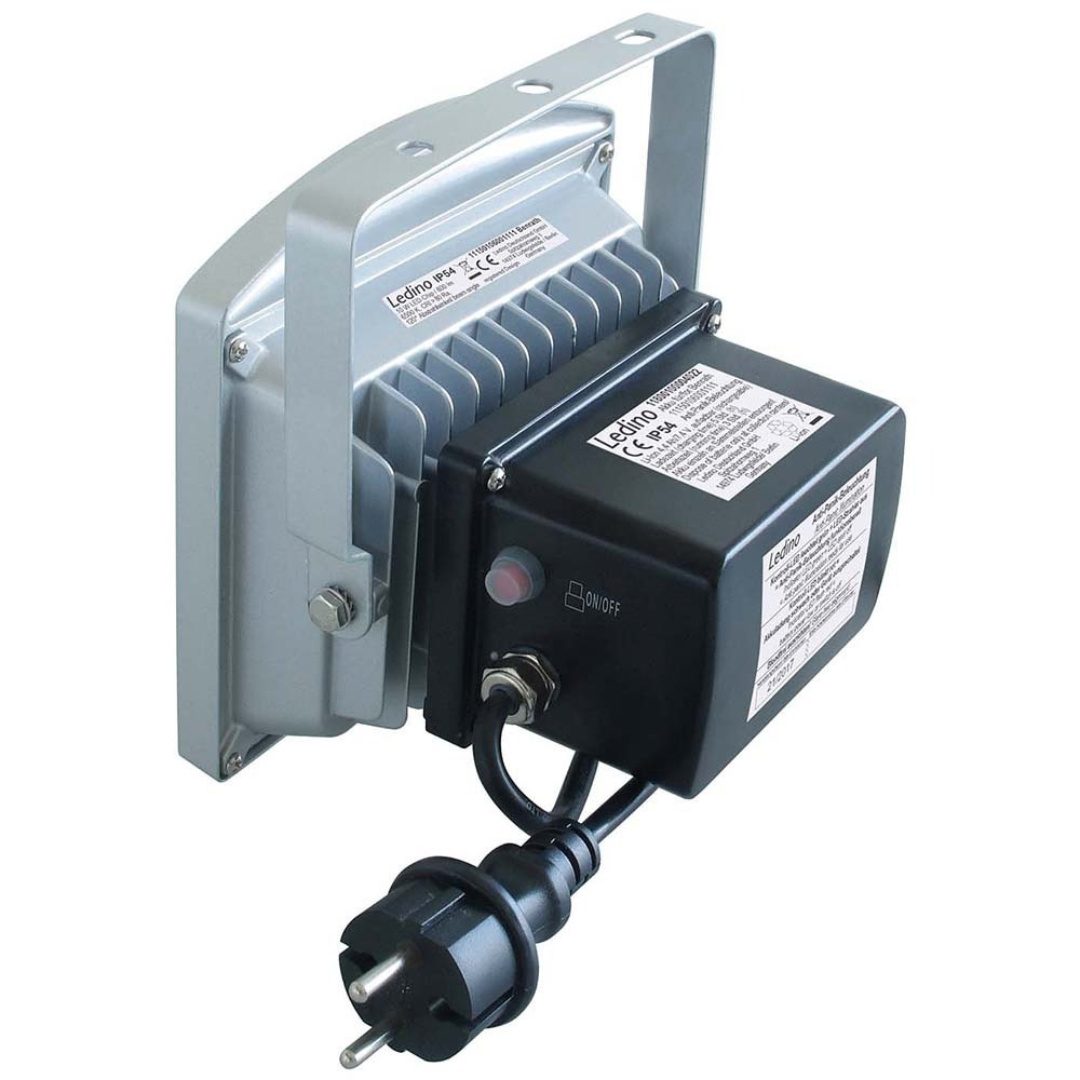 LED Anti-Panic Spotlight 10W IP65 Silver Aluminium 800lm 6500K