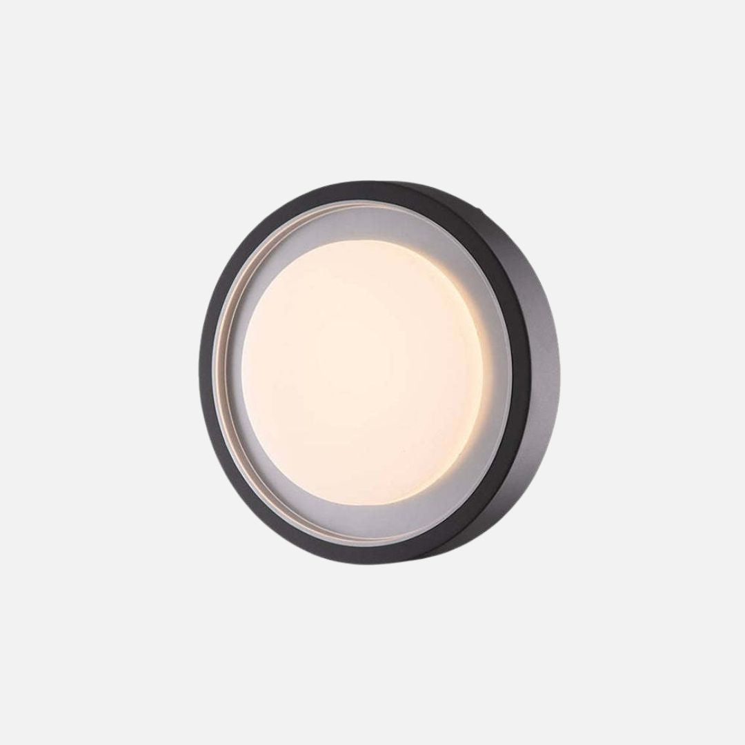 Modern Black Wall Sconce LED Light – Dual-Purpose Circular Design