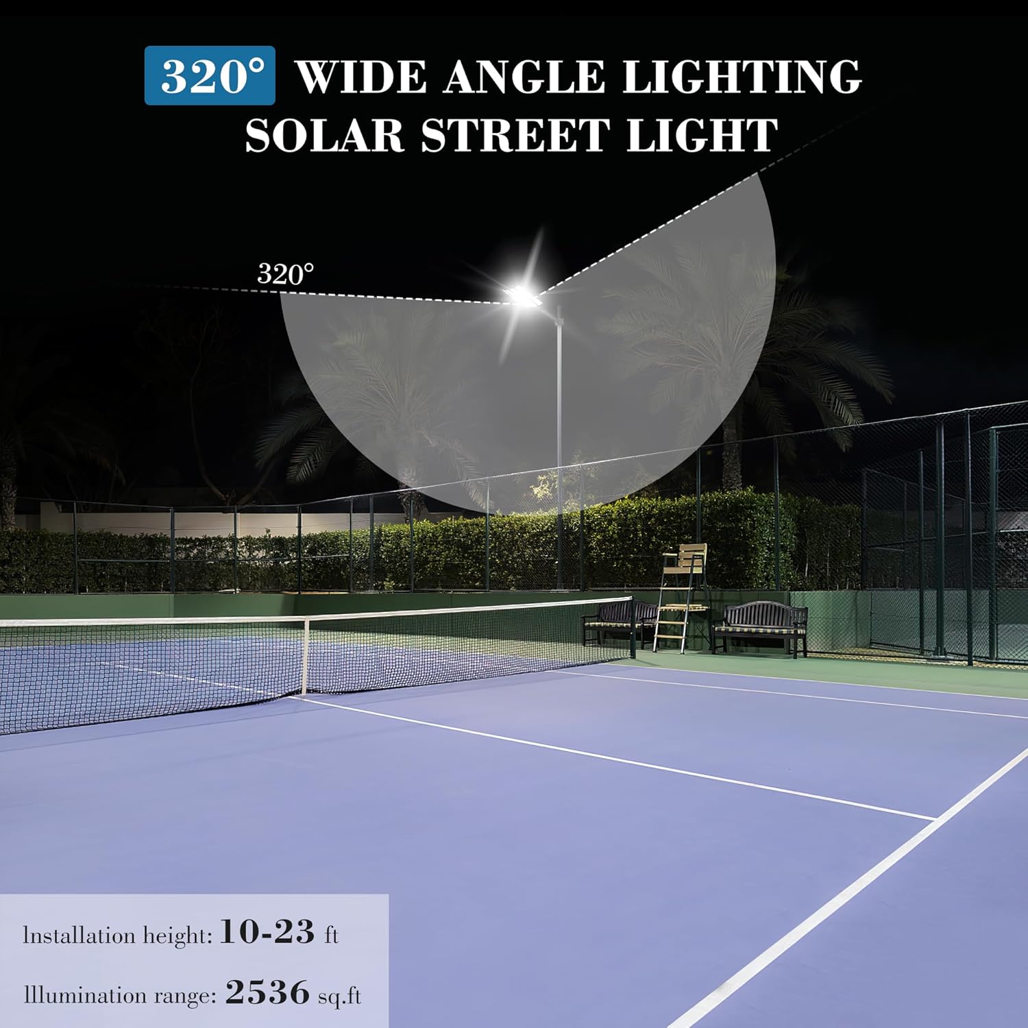 Solar Street Light Motion Sensor Waterproof LED Outdoor Lamp