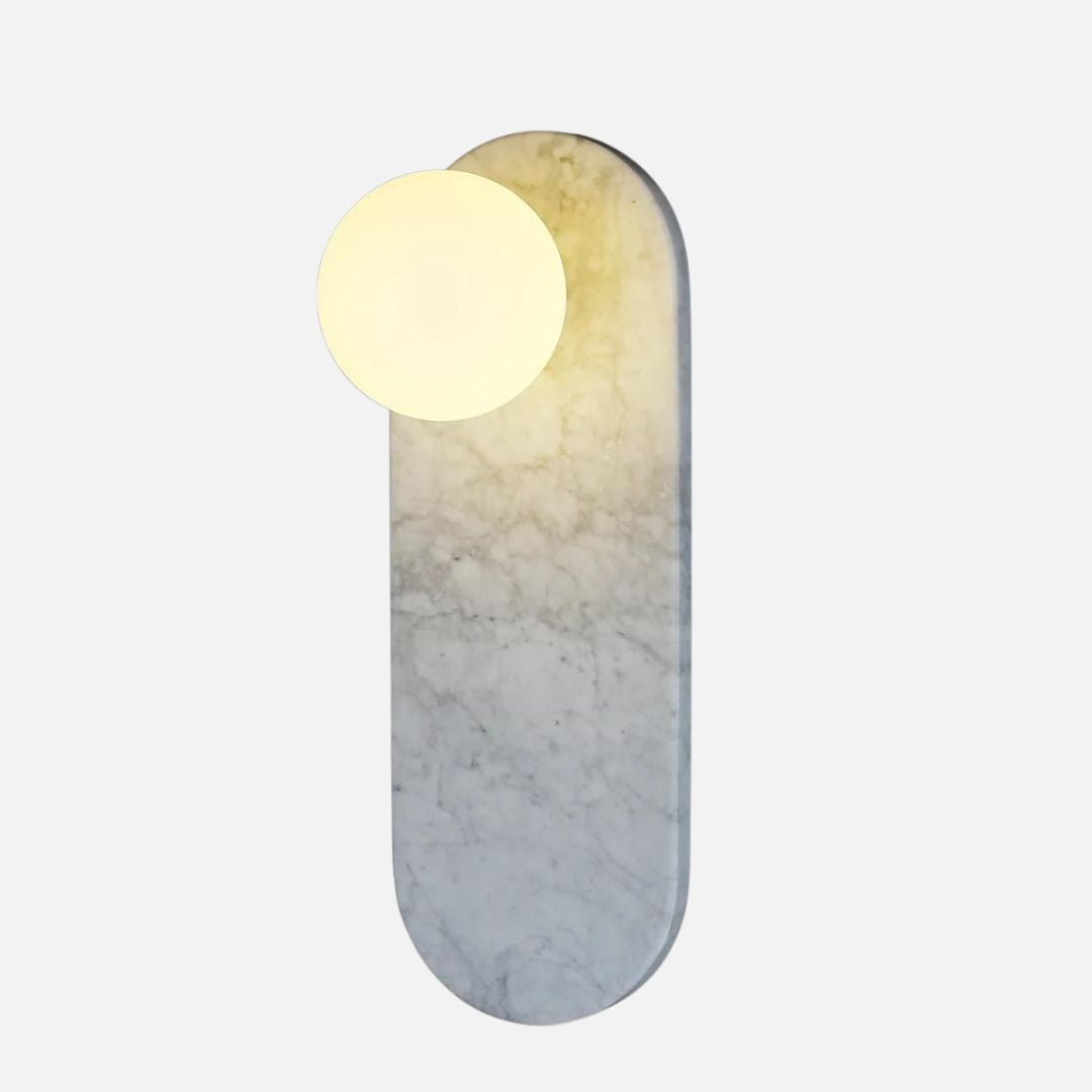 Elegant Marble Wall Lamp Sconce Light – 36cm Height, G9 Bulb Compatibility