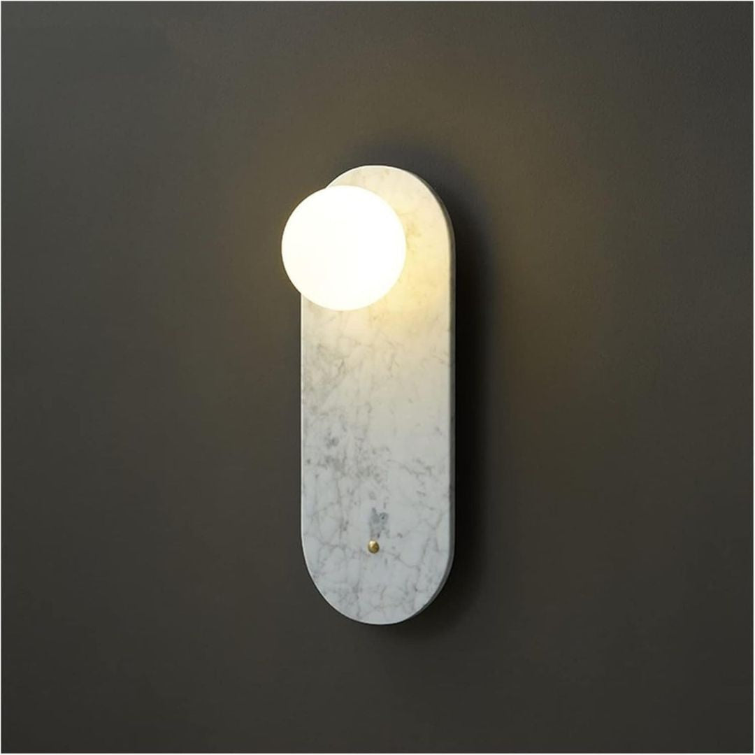 Elegant Marble Wall Lamp Sconce Light – 36cm Height, G9 Bulb Compatibility