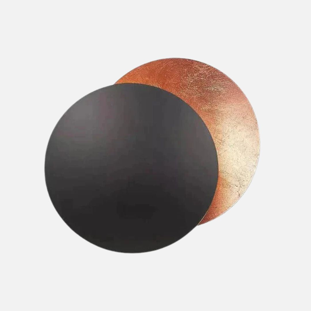 Gold Eclipse LED Wall Lamp – Modern Rotating Wall Light