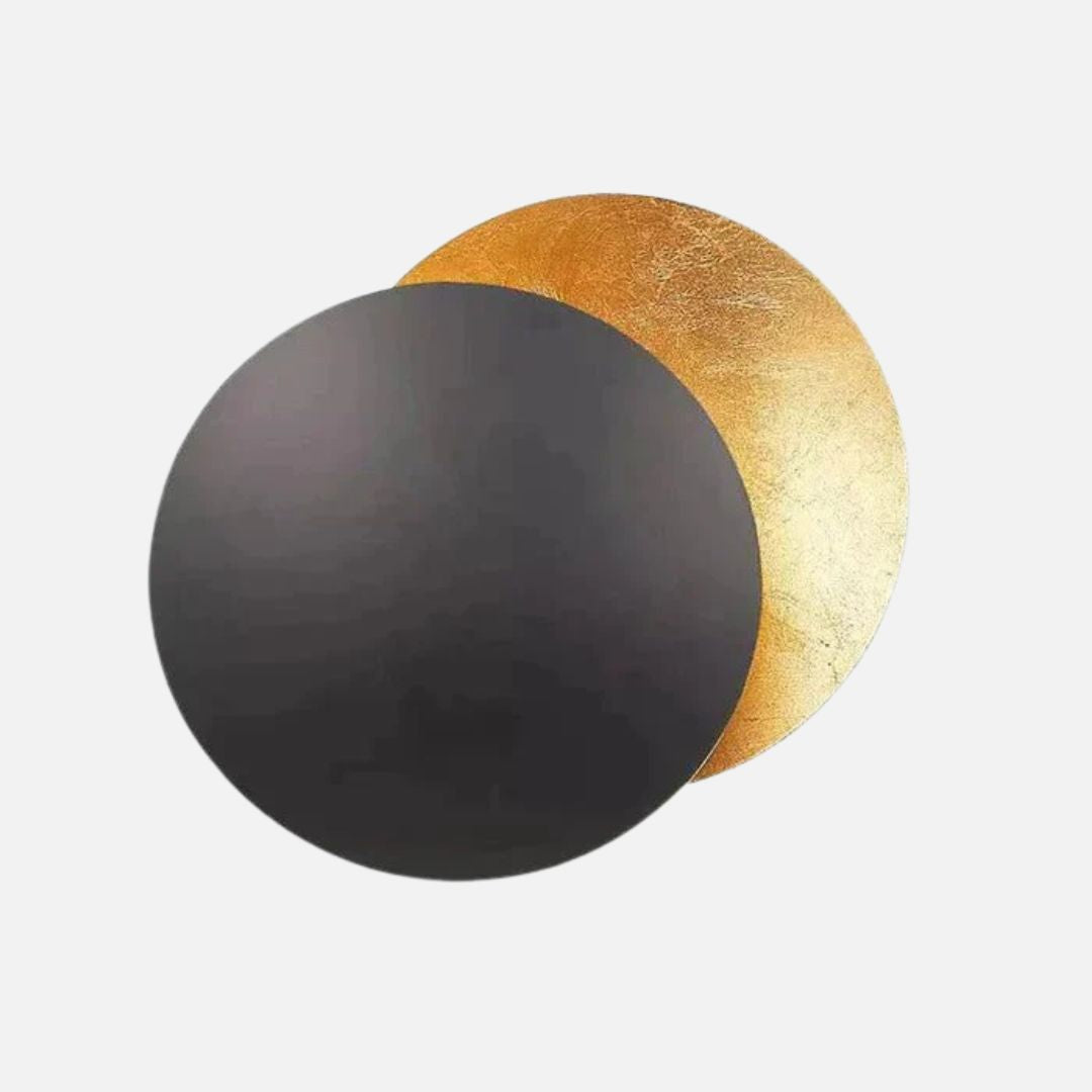 Gold Eclipse LED Wall Lamp – Modern Rotating Wall Light