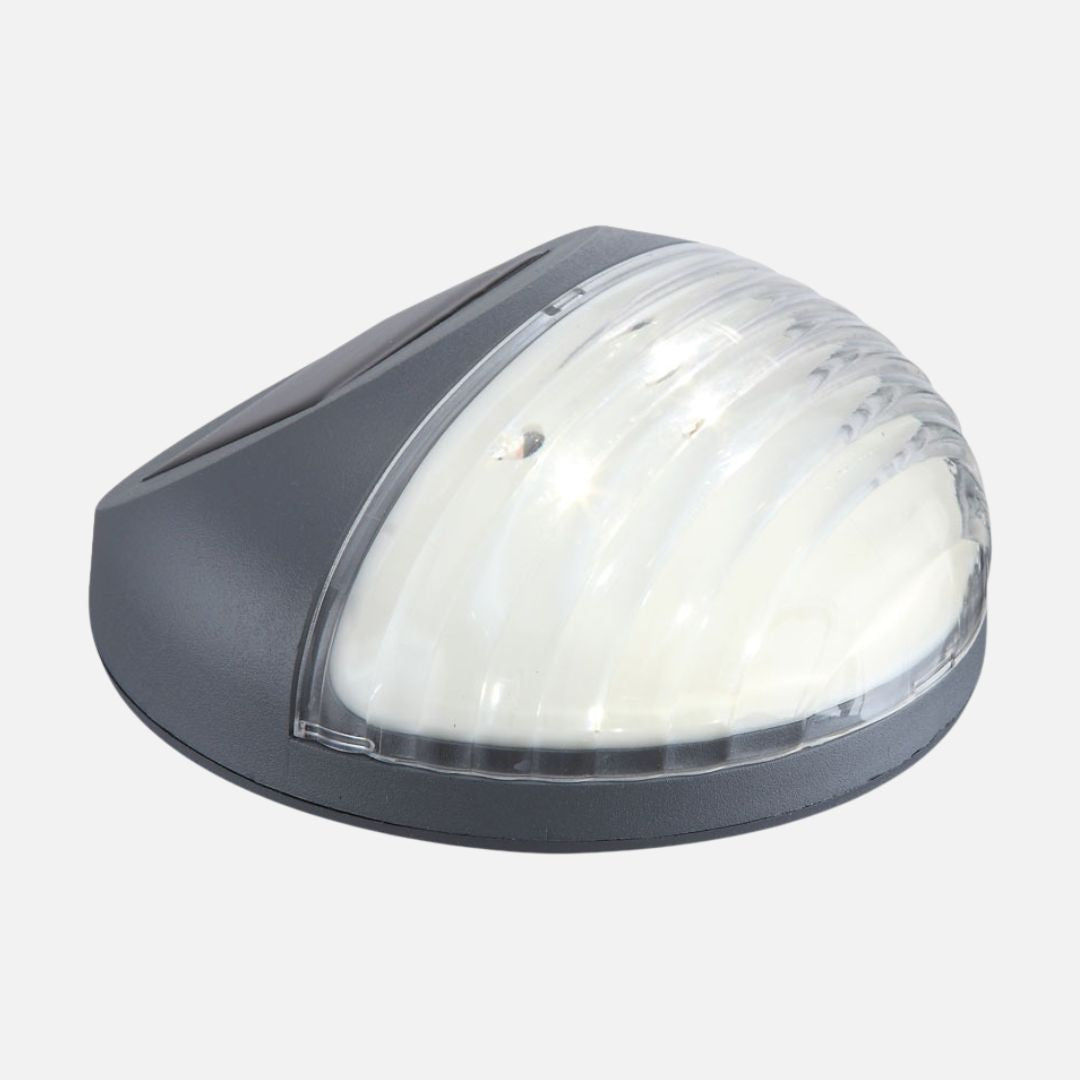 Solar Fence Lights Outdoor LED Set of 6 Waterproof Plastic
