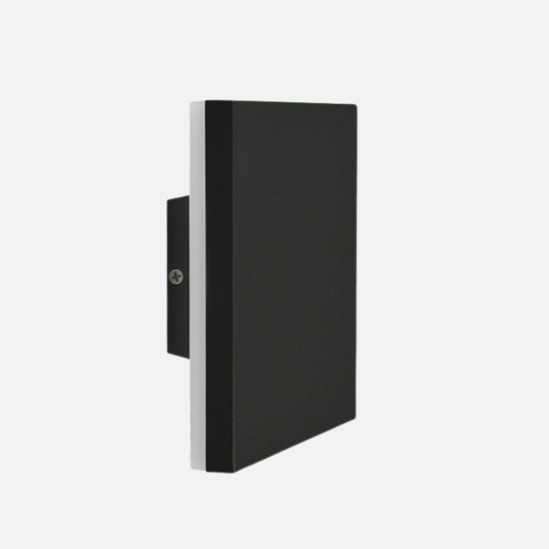 Outdoor Waterproof LED Wall Light in Black Aluminum – 12W IP Rated