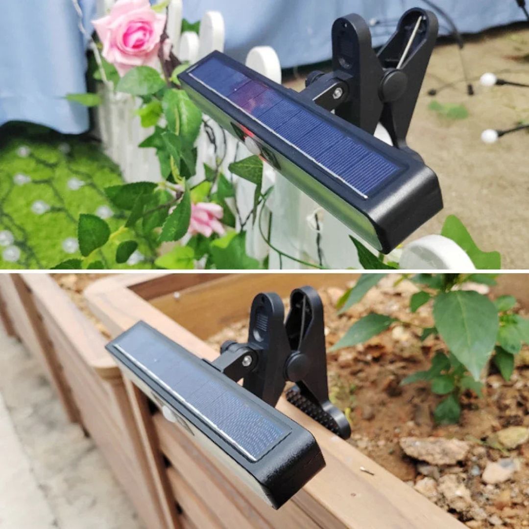 Solar Wall Lights Outdoor with Motion Sensor - Adjustable Solar Panel, Waterproof