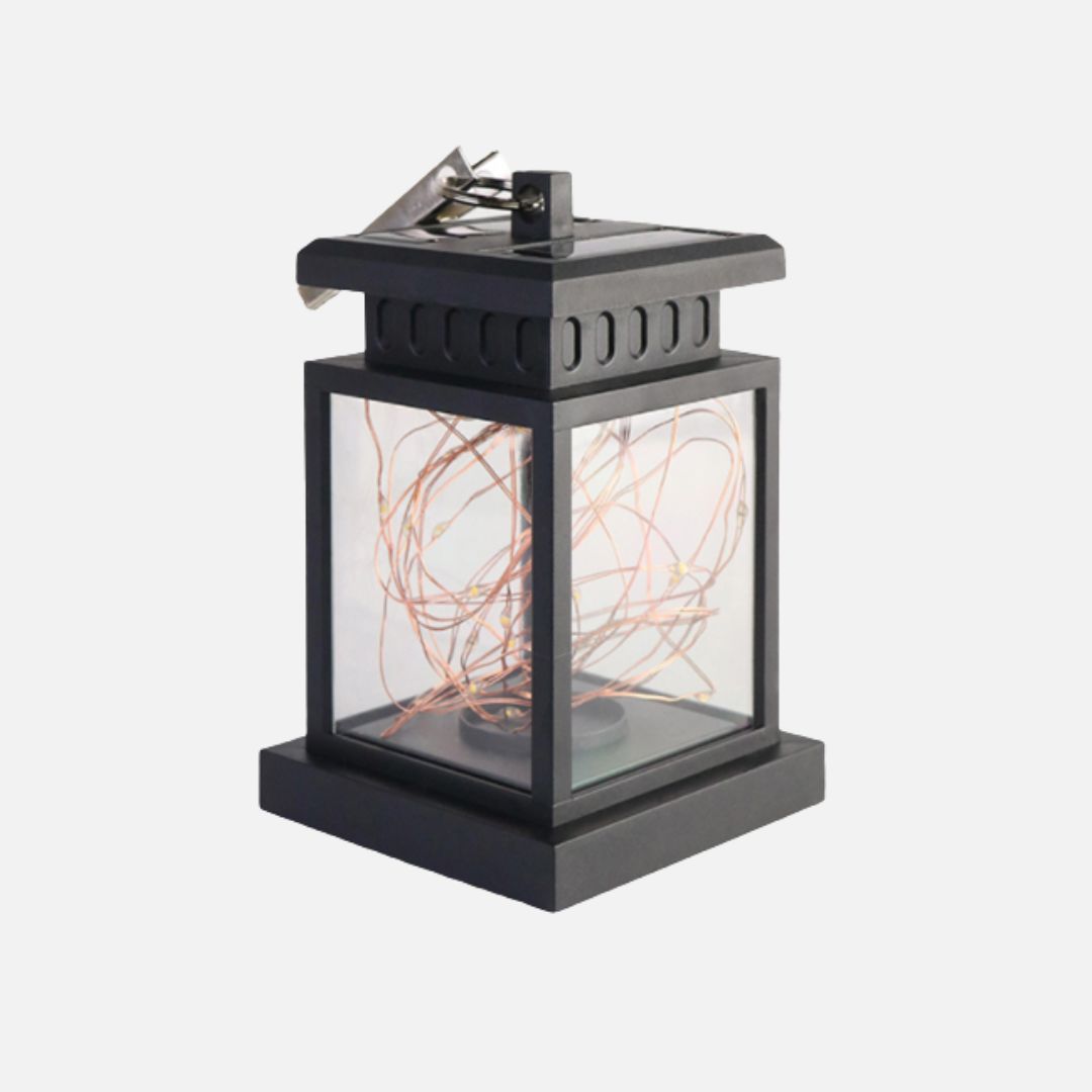 Outdoor Solar LED Lantern Warm White Waterproof Hanging Light