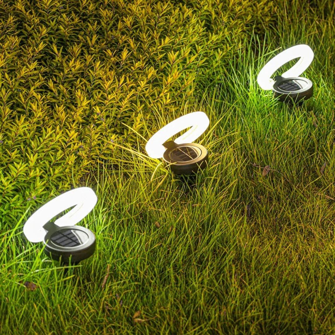 Adjustable Solar Ground Lights for Outdoor Use - Dual Design Garden Lights