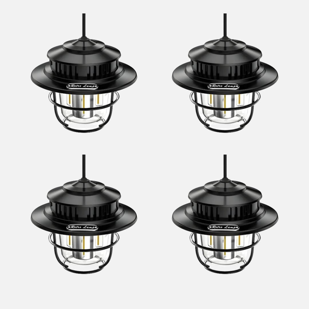 Rechargeable Waterproof Camping Lantern with Dual Light Sources - LED