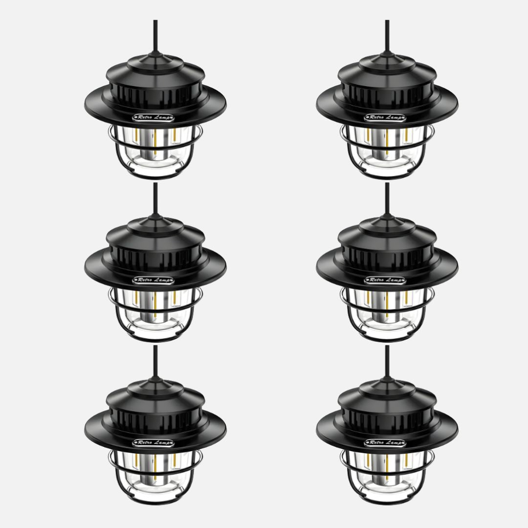 Rechargeable Waterproof Camping Lantern with Dual Light Sources - LED