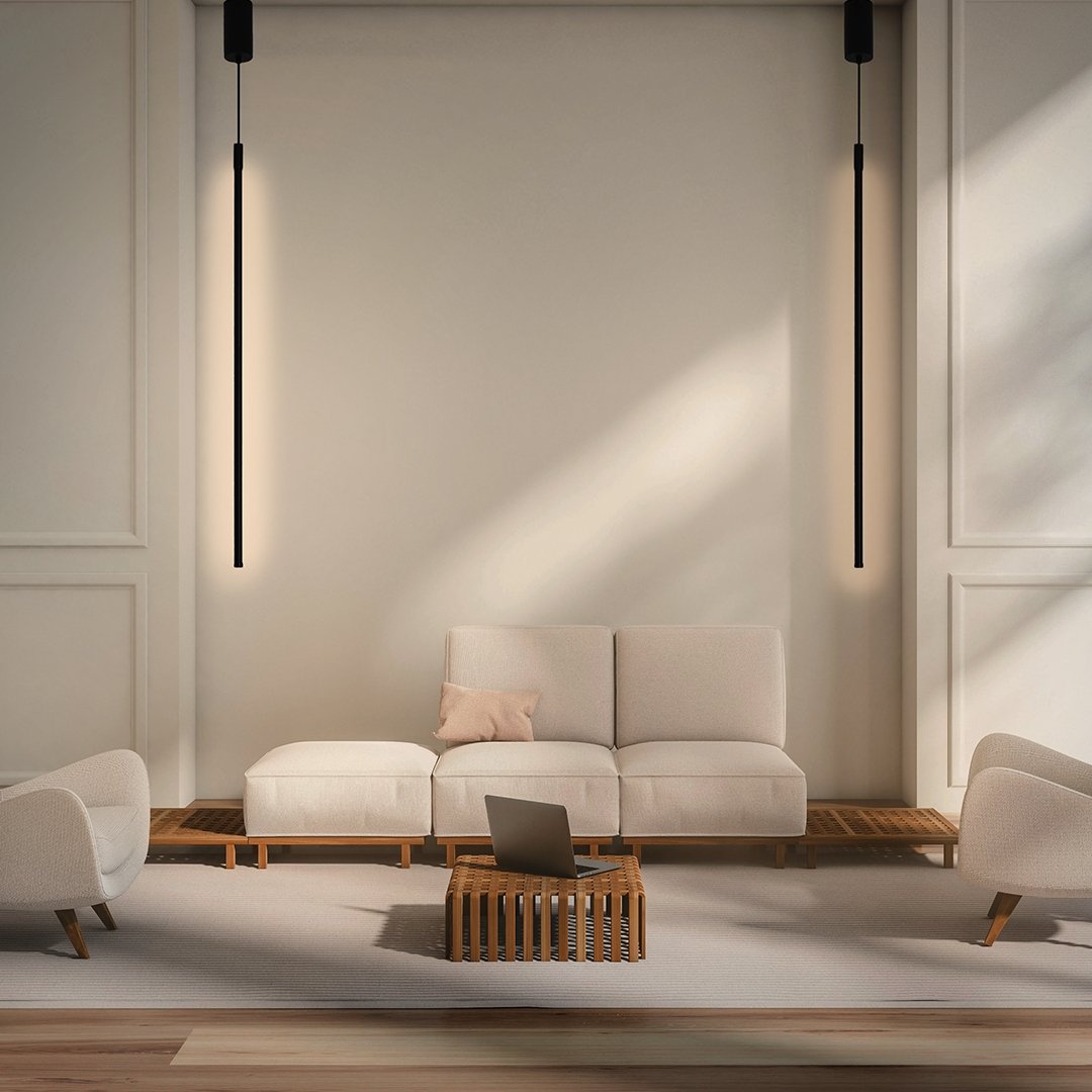 Modern Kitchen Pendant Lighting - Energy Efficient Hanging Lamp with Minimalist Aluminum Design