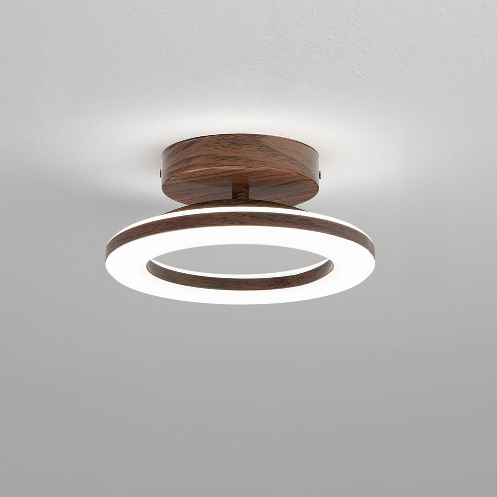Modern Round LED Ceiling Light for Hallway – Transparent Acrylic Design