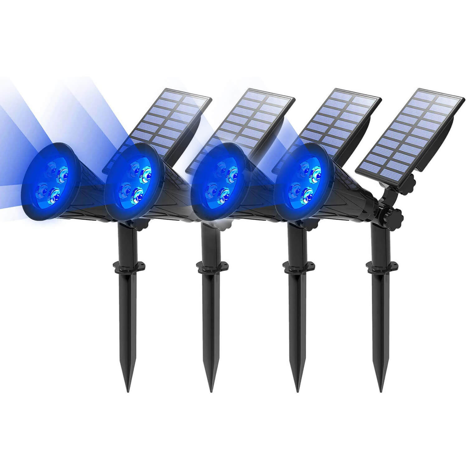 Solar Spot Lights Outdoor with Adjustable Angles and Waterproof Design