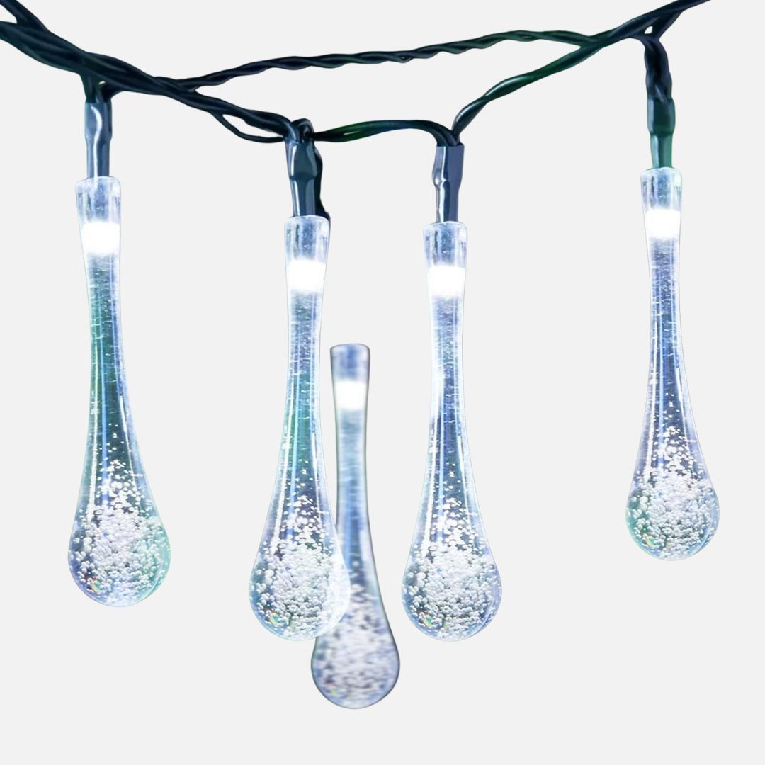 Solar String Lights 10M 100LED Waterproof Teardrop Outdoor Lights