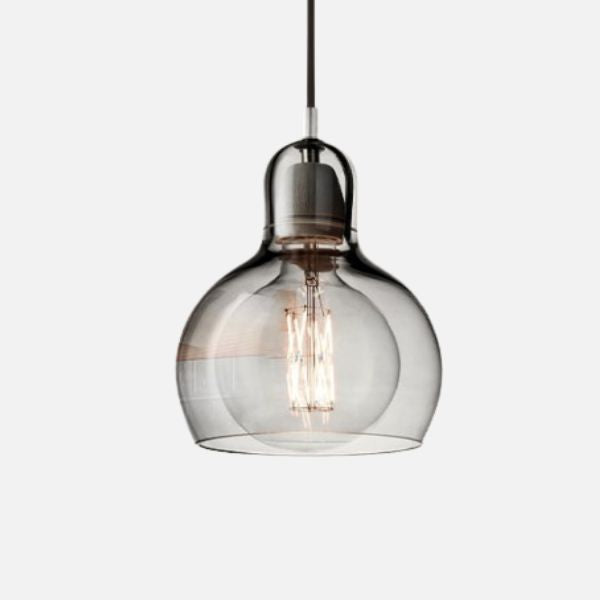 Glass Pendant Light – Retro E27, Ø11–18cm, Blown Glass