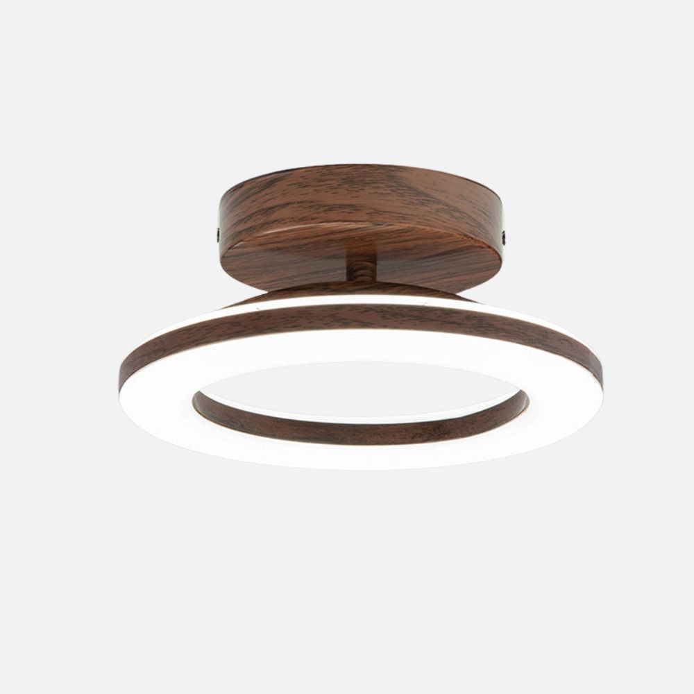 Modern Round LED Ceiling Light for Hallway – Transparent Acrylic Design