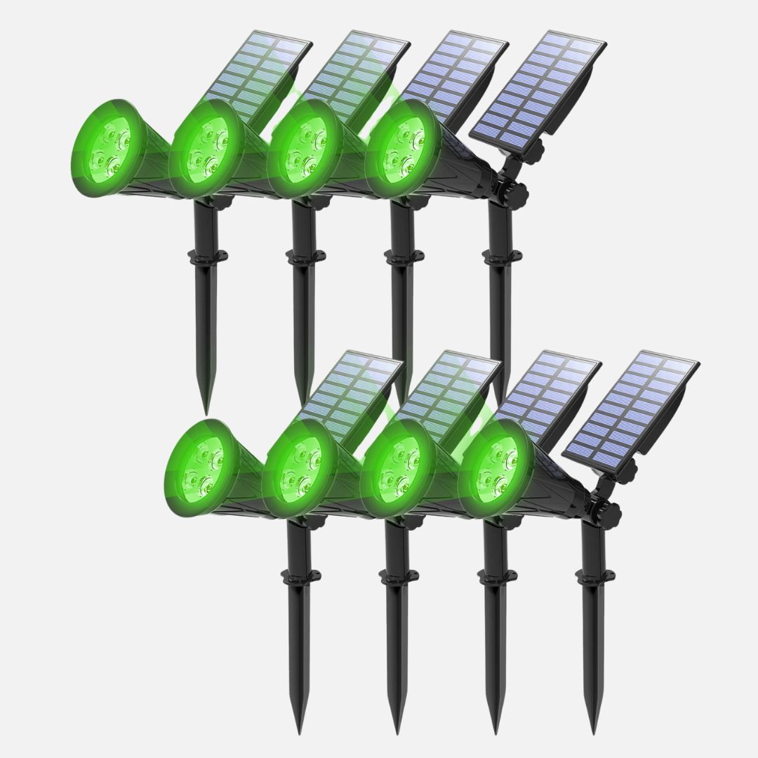 Solar Spot Lights Outdoor with Adjustable Angles and Waterproof Design