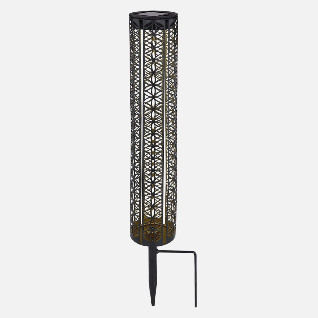 Solar Garden Lights Black Gold LED Outdoor Waterproof IP44