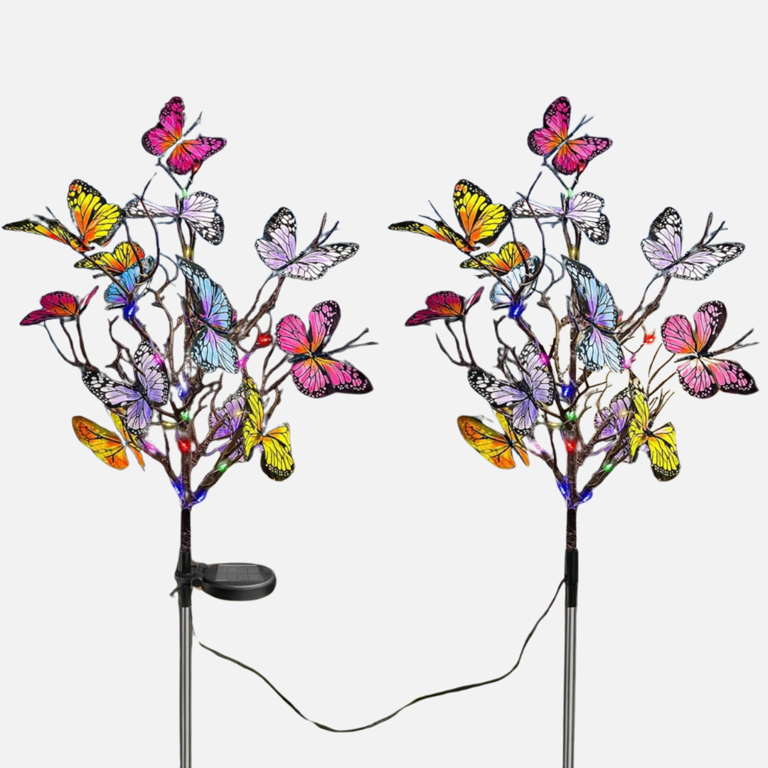 Solar Butterfly Garden Lights – Colorful LED Outdoor Solar Lights for Decor